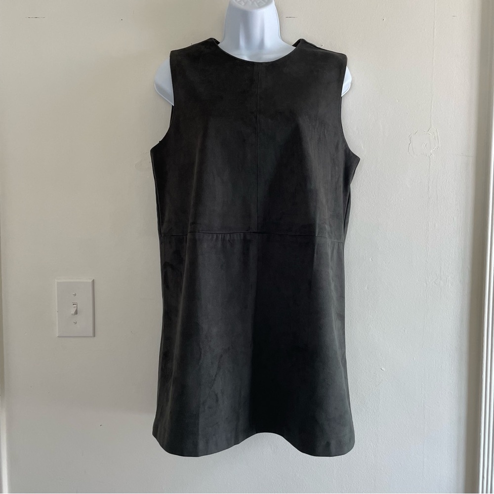 Green/Gray Suede-Like Tank Dress | Forever 21 | Women’s Size Medium